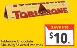 Supa Valu Toblerone Chocolate Selected Varieties offer