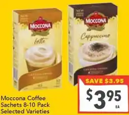 Supa Valu Moccona Coffee Sachets Selected Varieties offer
