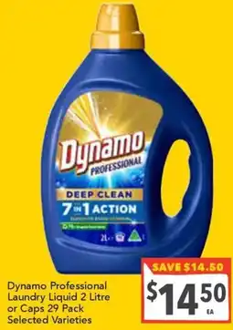 Supa Valu Dynamo Professional Laundry Liquid or Caps Selected Varieties offer