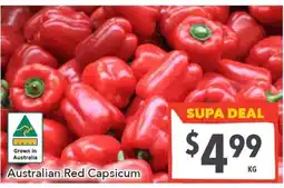 Supa Valu Australian Red Capsicum offer