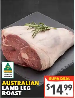 Supa Valu Australian lamb leg roast offer