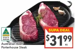 Supa Valu Australian Beef Porterhouse Steak offer