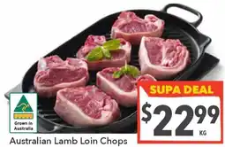 Supa Valu Australian Lamb Loin Chops offer