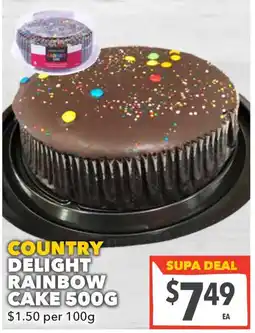 Supa Valu Country delight rainbow cake offer