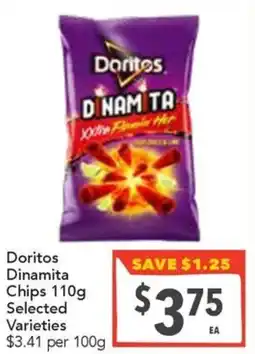 Supa Valu Doritos Dinamita Chips Selected Varieties offer
