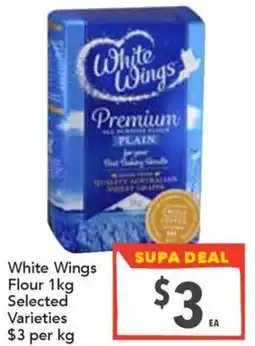Supa Valu White Wings Flour Selected Varieties offer