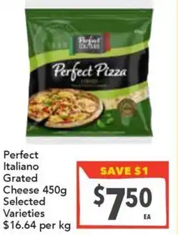 Supa Valu Perfect Italiano Grated Cheese Selected Varieties offer