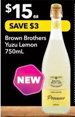 Supa Valu Brown Brothers Yuzu Lemon offer