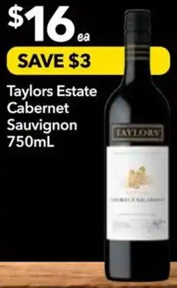 Supa Valu Taylors Estate Cabernet Sauvignon offer