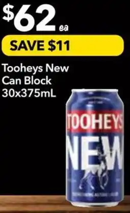 Supa Valu Tooheys New Can Block offer