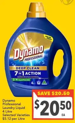 Supa Valu Dynamo Professional Laundry Liquid Selected Varieties offer