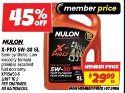 Autobarn Nulon x-pro 5w-30 offer