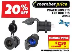 Autobarn Power sockets and outlets offer