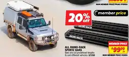 Autobarn All rhino-rack sportz bars offer