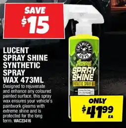 Autobarn Lucent spray shine synthetic spray offer