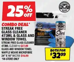 Autobarn Streak free glass cleaner & glass and window towel offer
