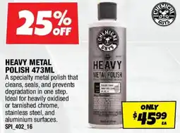 Autobarn Heavy metal polish offer