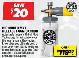Autobarn Big mouth max release foam cannon offer