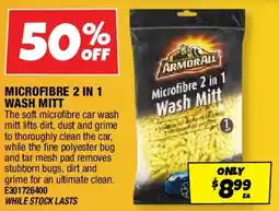Autobarn Microfibre 2 in 1 wash mitt offer