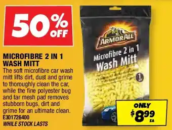 Microfibre 2 in 1 wash mitt