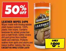 Autobarn Leather wipes 24pk offer