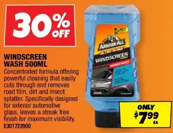 Autobarn Windscreen wash offer