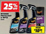 Autobarn Interior protectant & wipes offer