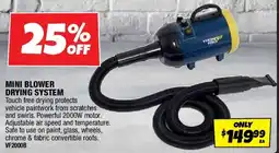 Autobarn Mini blower drying system offer