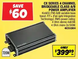 Autobarn Cx series 4 channel bridgeable class a/b power amplifier offer
