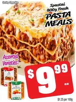 Farmer Jack's Ipastai fresh pasta meals offer