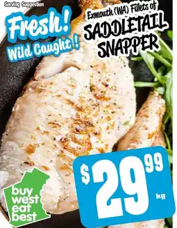 Farmer Jack's Exmouth (wa) fillets of saddletail snapper offer