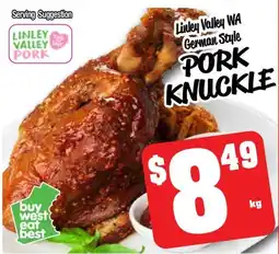 Farmer Jack's Linley valley wa german style pork knuckle offer