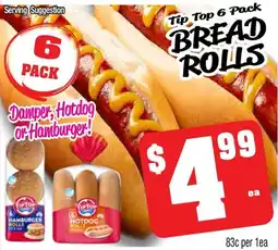 Farmer Jack's Tip Top Bread rolls offer