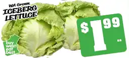 Farmer Jack's Wa grown iceberg lettuce offer