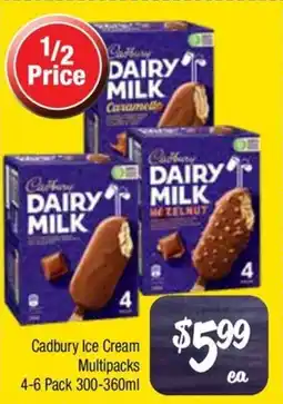 Farmer Jack's Cadbury Ice Cream Multipacks offer