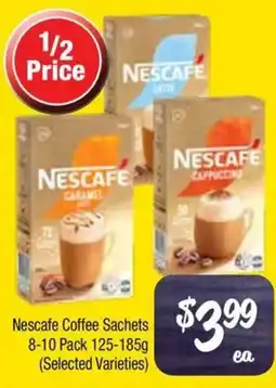 Farmer Jack's Nescafe Coffee Sachets (Selected Varieties) offer
