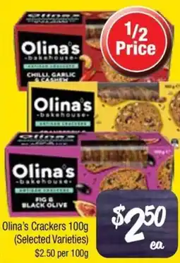 Farmer Jack's Olina's Crackers (Selected Varieties) offer