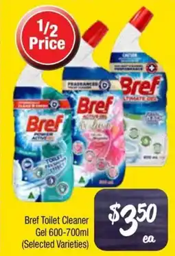 Farmer Jack's Bref Toilet Cleaner Gel (Selected Varieties) offer