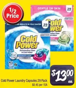 Farmer Jack's Cold Power Laundry Capsules offer