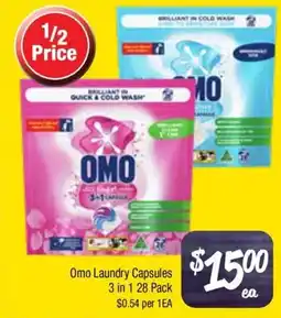 Farmer Jack's Omo Laundry Capsules 3 in 1 offer