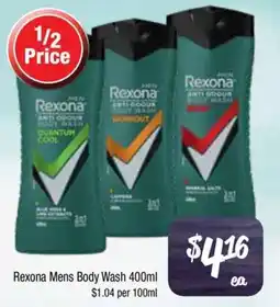 Farmer Jack's Rexona Mens Body Wash offer