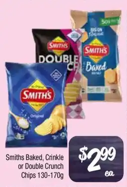 Farmer Jack's Smiths Baked, Crinkle or Double Crunch Chips offer