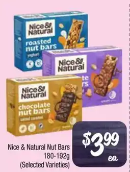 Farmer Jack's Nice & Natural Nut Bars (Selected Varieties) offer