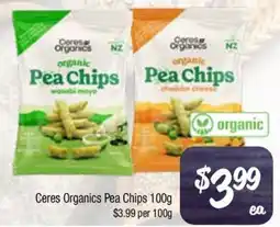 Farmer Jack's Ceres Organics Pea Chips offer