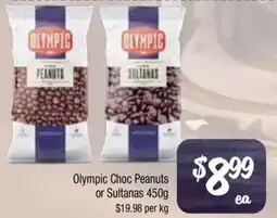 Farmer Jack's Olympic Choc Peanuts or Sultanas offer