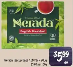 Farmer Jack's Nerada Teacup Bags offer