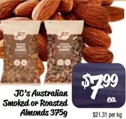 Farmer Jack's JC's Australian Smoked or Roasted Almonds offer