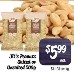 Farmer Jack's JC's Peanuts Salted or Unsalted offer
