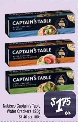 Farmer Jack's Nabisco Captain's Table Water Crackers offer