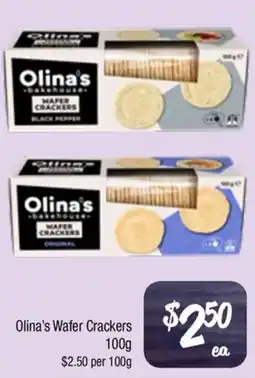 Farmer Jack's Olina's Wafer Crackers offer